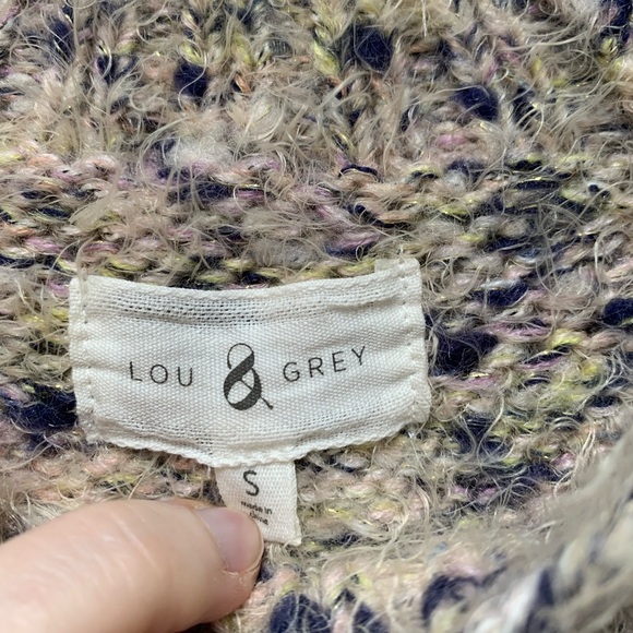 Lou & Grey Fuzzy Crewneck Sweater S - Picture 2 of 6